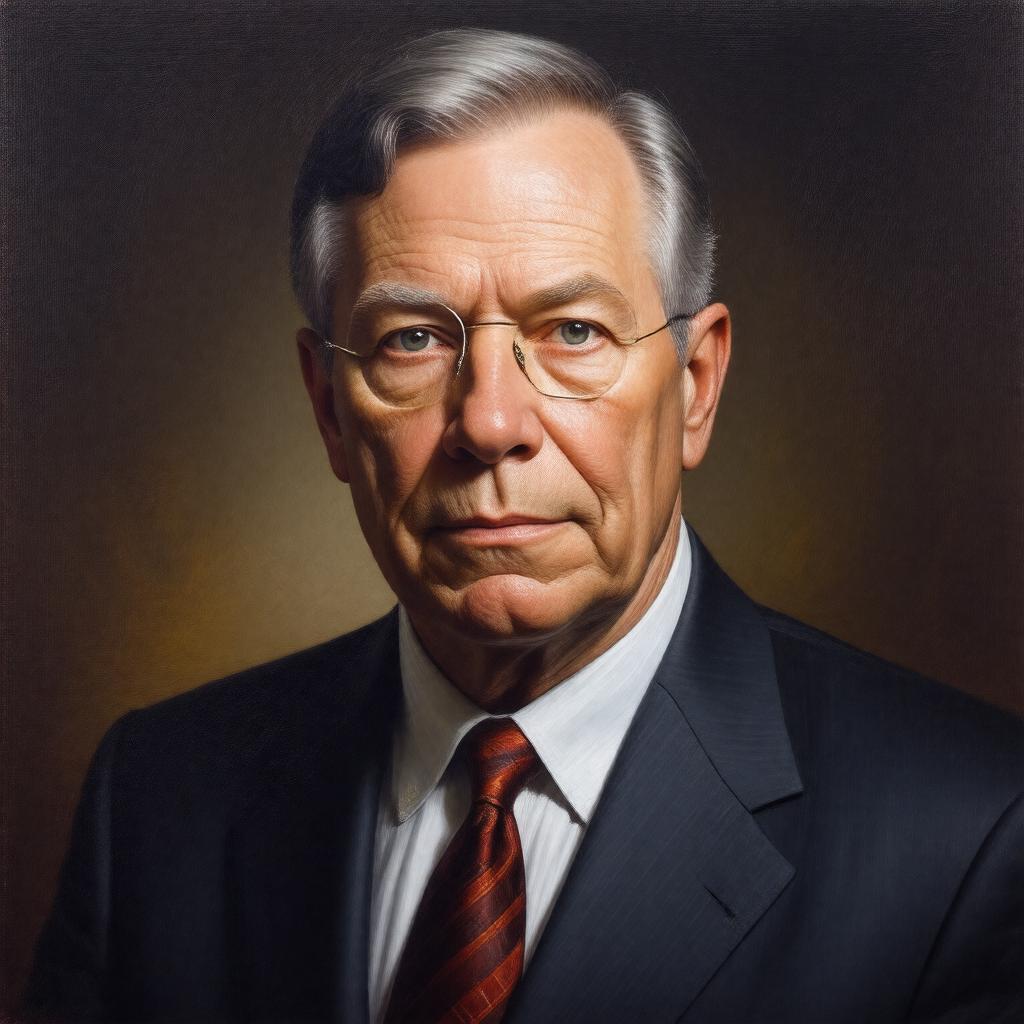 AI-created image of Robert P. George