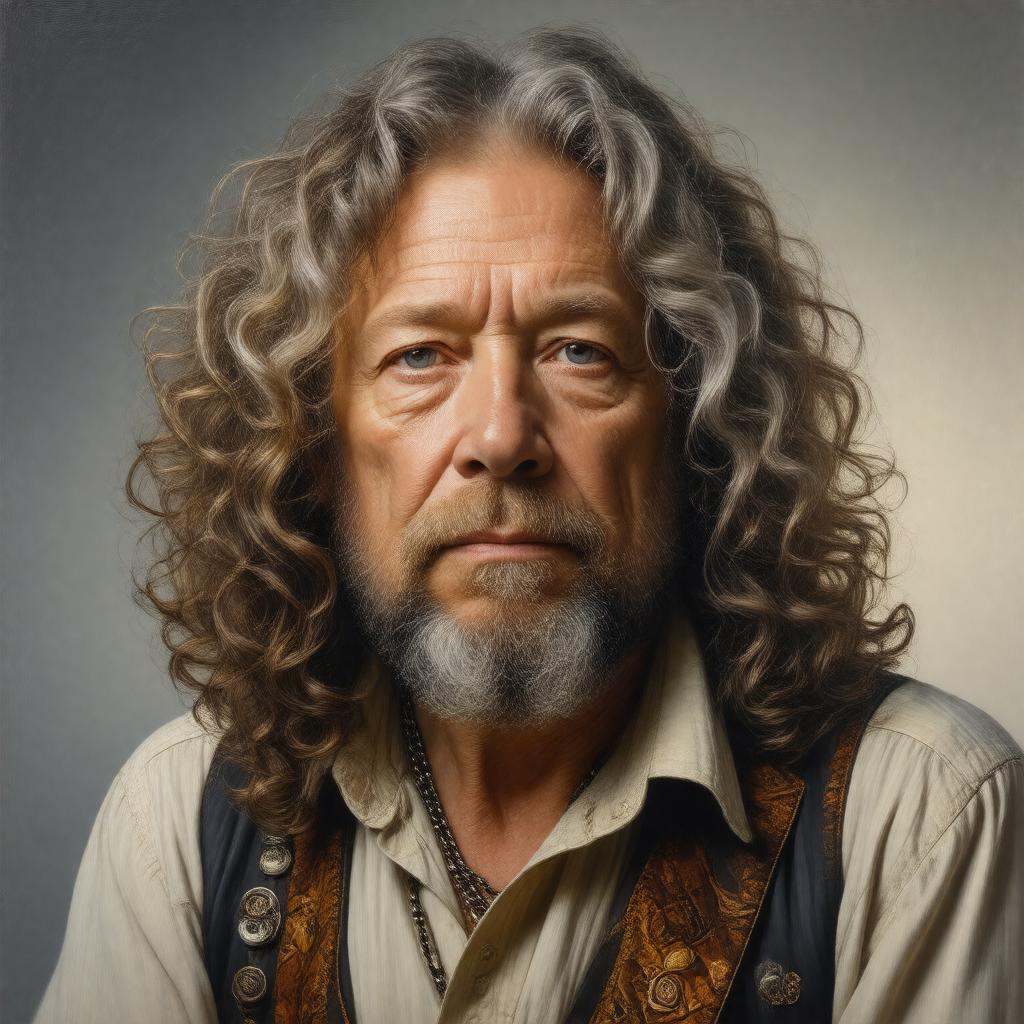 AI-created image of Robert Plant