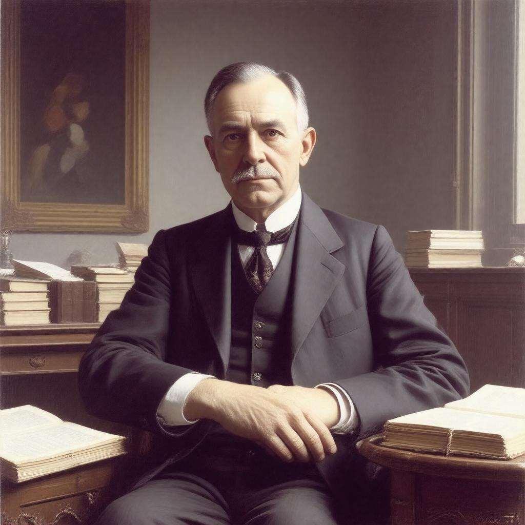 AI-created image of Robert S. Woodworth