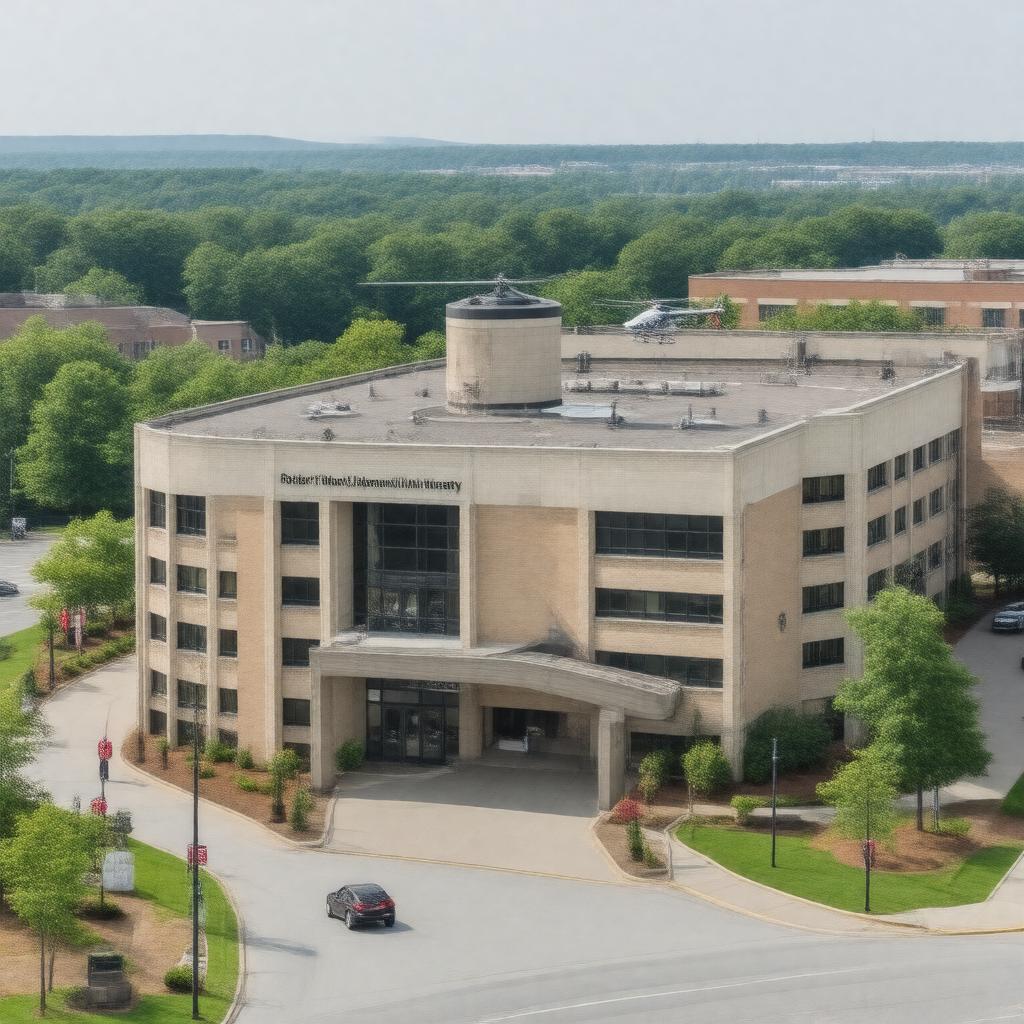 AI-created image of Robert Wood Johnson University Hospital