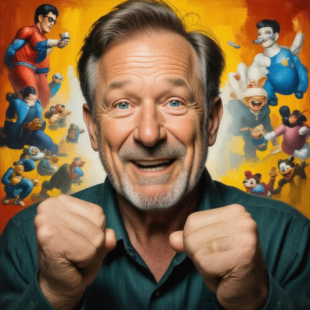 AI-created image of Robin Williams