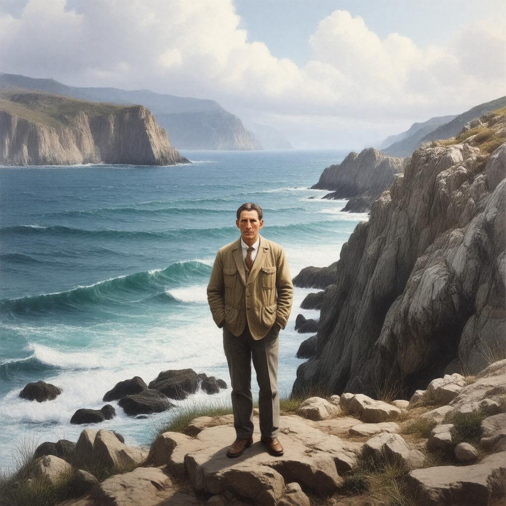 AI-created image of Robinson Jeffers