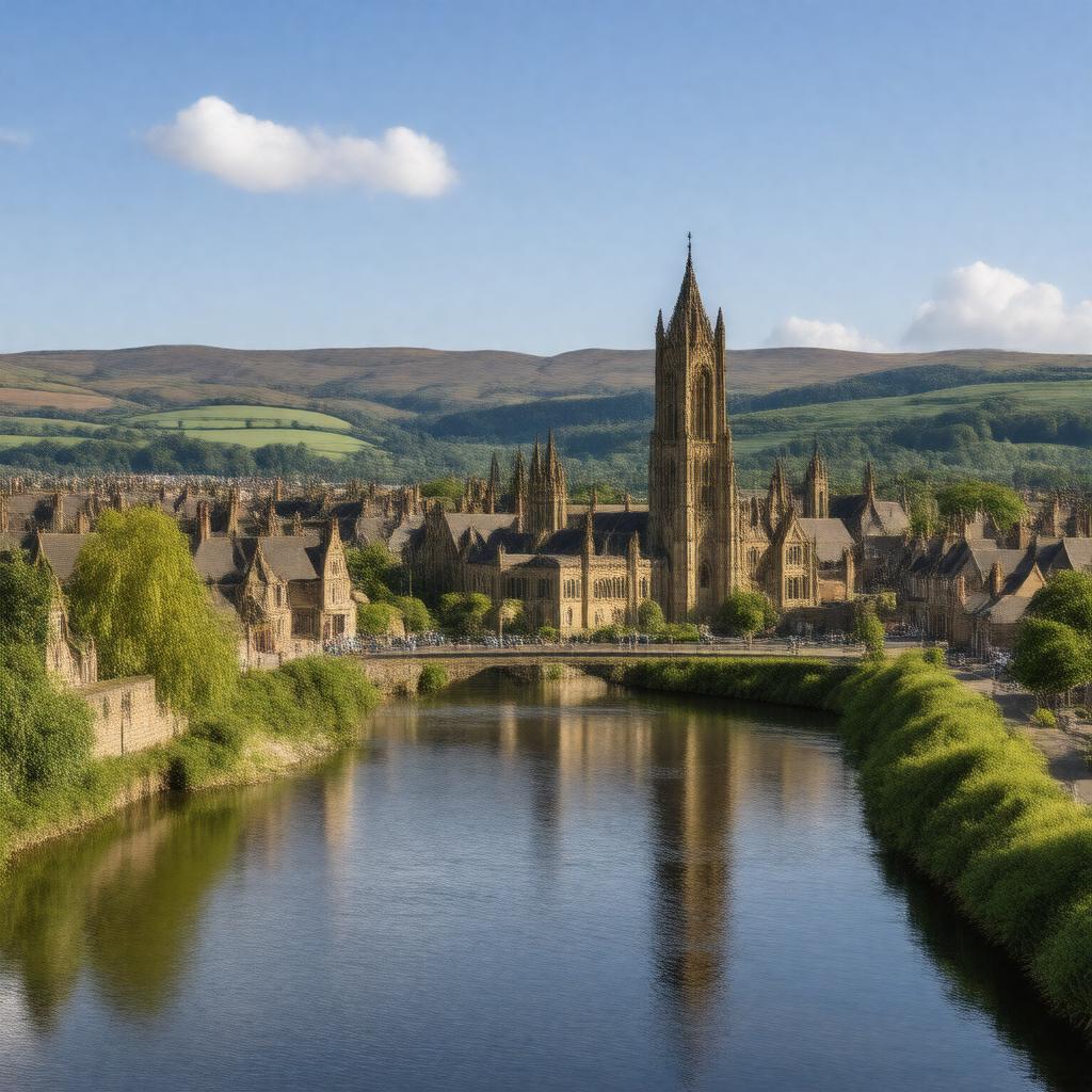 AI-created image of Rochdale, Lancashire, England