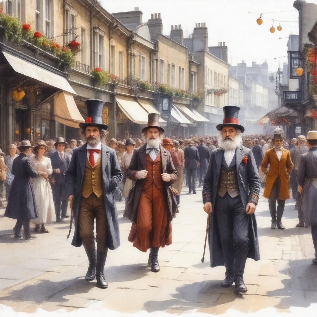 AI-created image of Rochester Dickens Festival