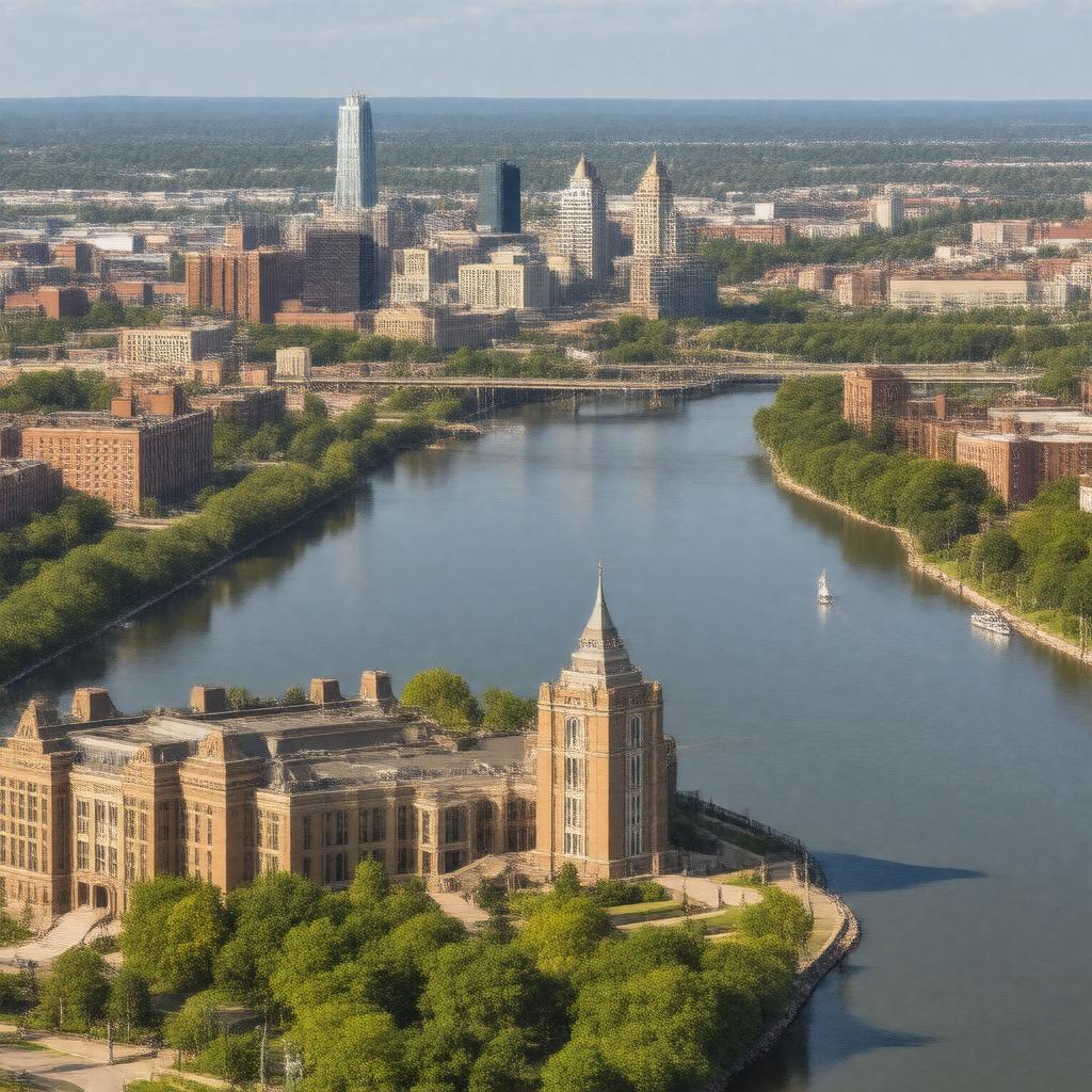 AI-created image of Rochester, New York, USA