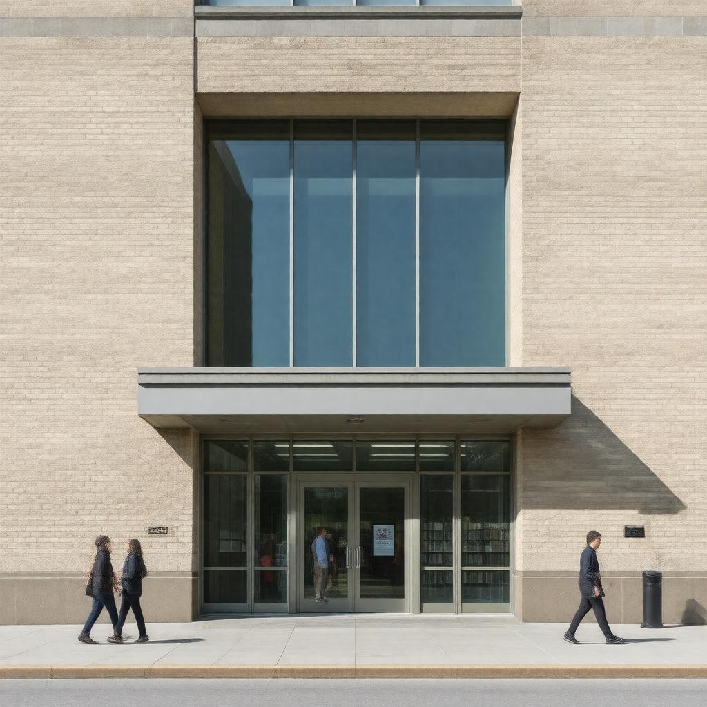 Click to view larger image AI-created image of Rochester Public Library