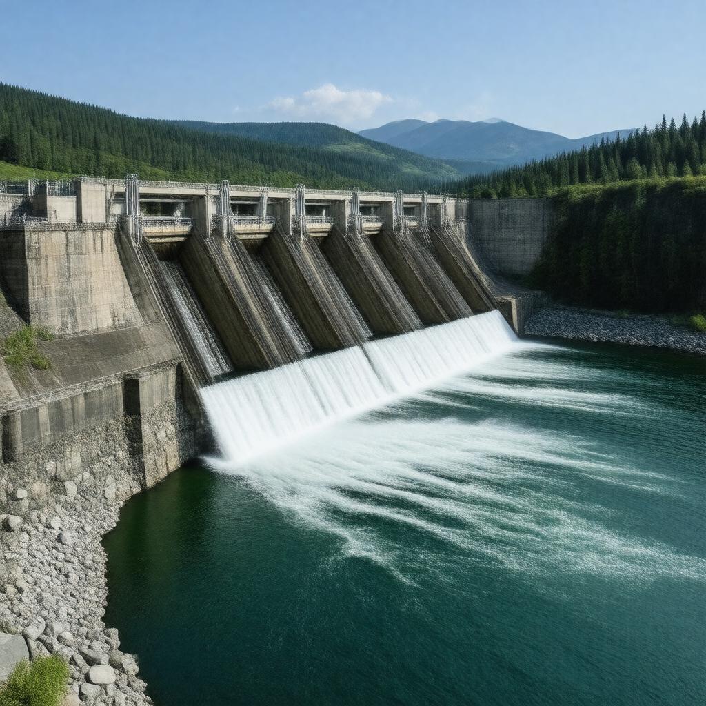 Click to view larger image AI-created image of Rock Island Dam