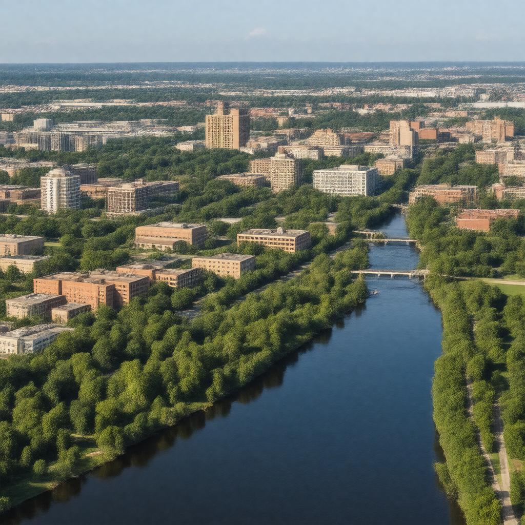 AI-created image of Rockford, Illinois, USA