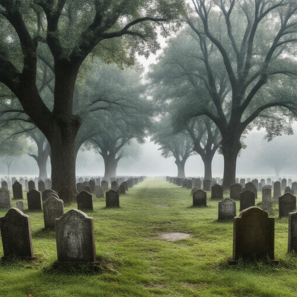 Click to view larger image AI-created image of Rockland Cemetery, Sparkill, New York, United States
