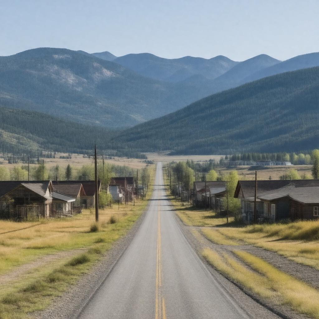 AI-created image of Rockland, Idaho