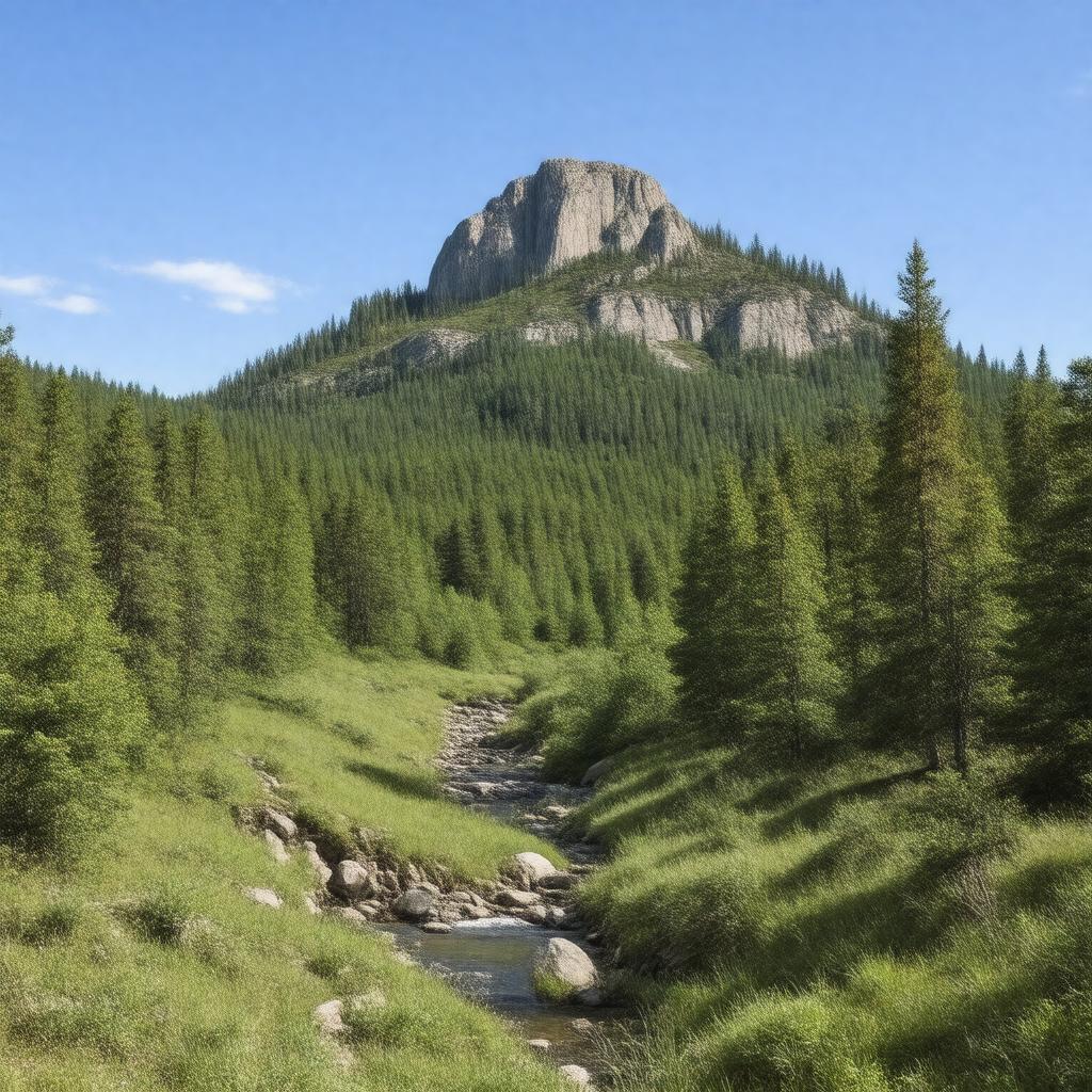 AI-created image of Rockpile Mountain Wilderness