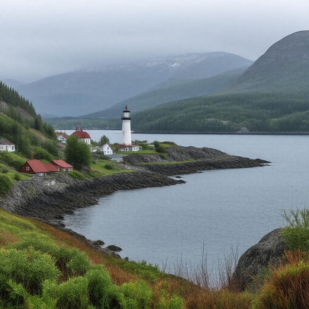 AI-created image of Rocky Harbour