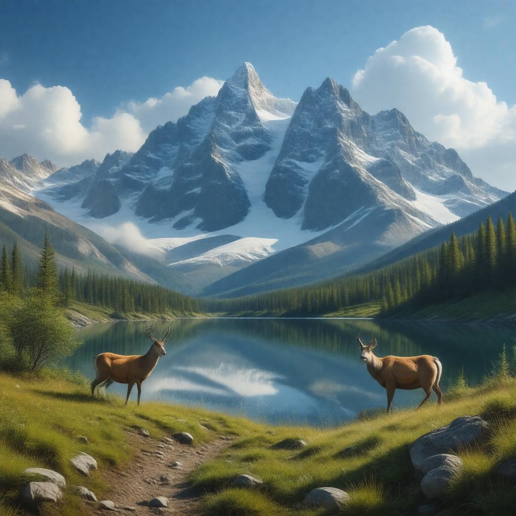 AI-created image of Rocky Mountains