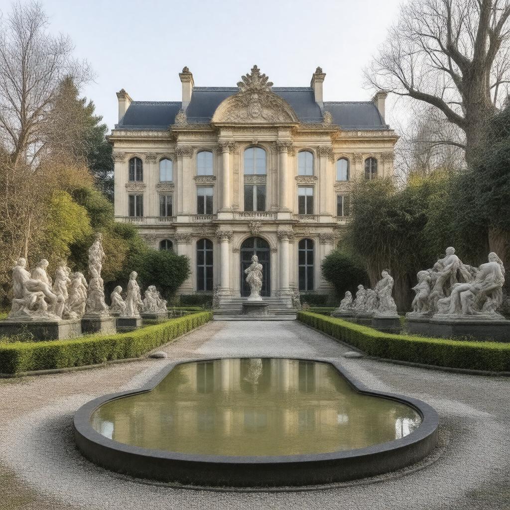 Click to view larger image AI-created image of Rodin Museum