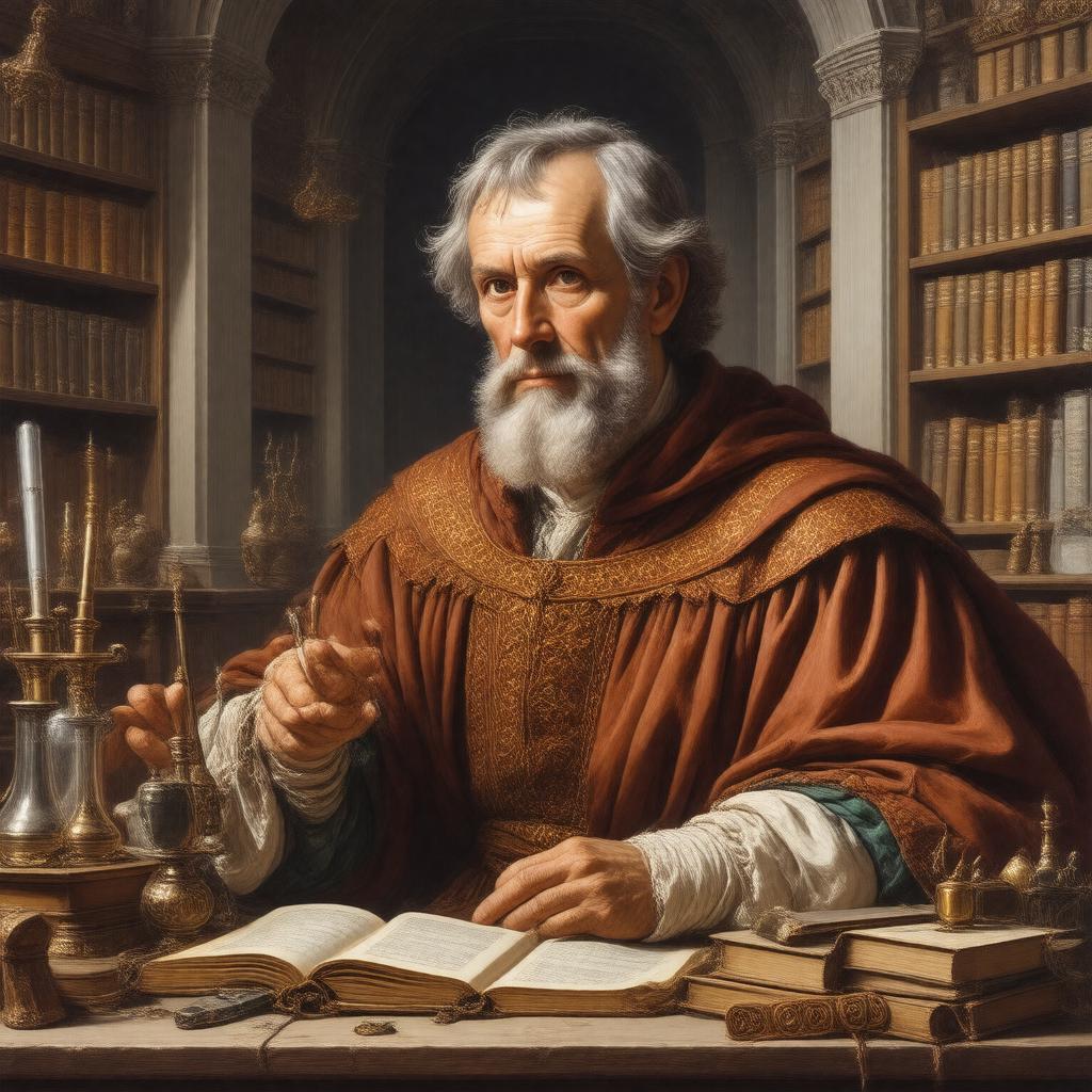 AI-created image of Roger Bacon