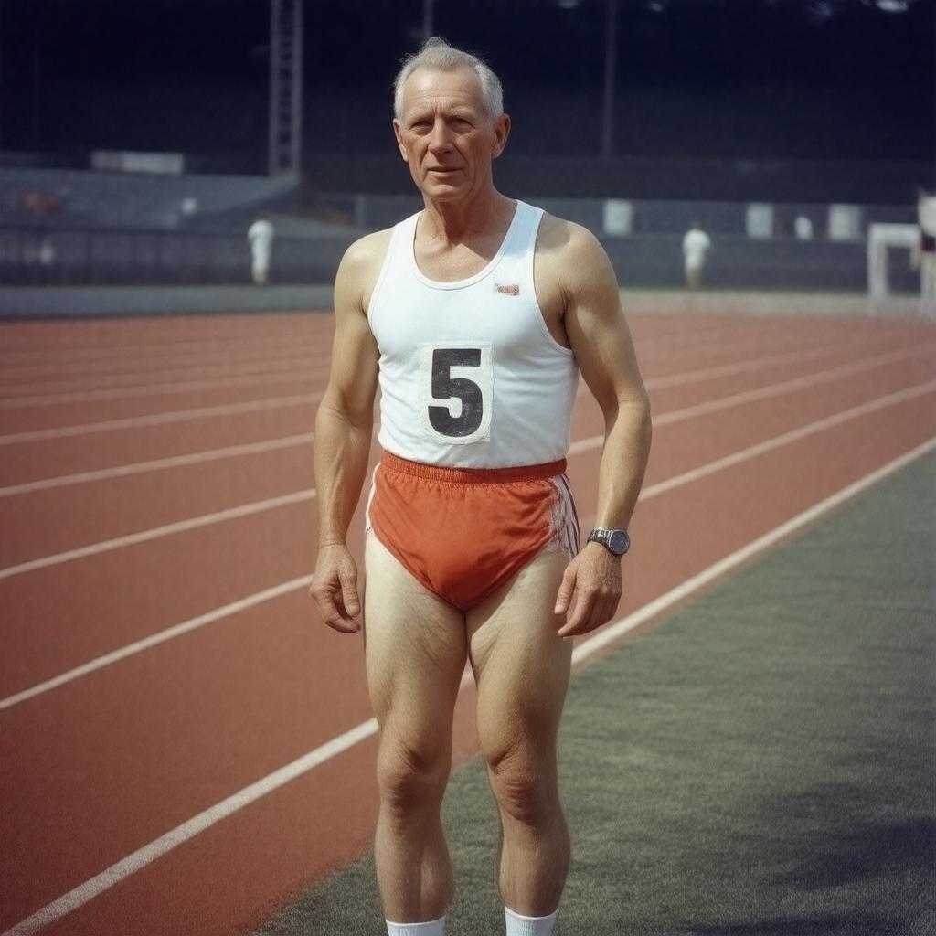 AI-created image of Roger Bannister