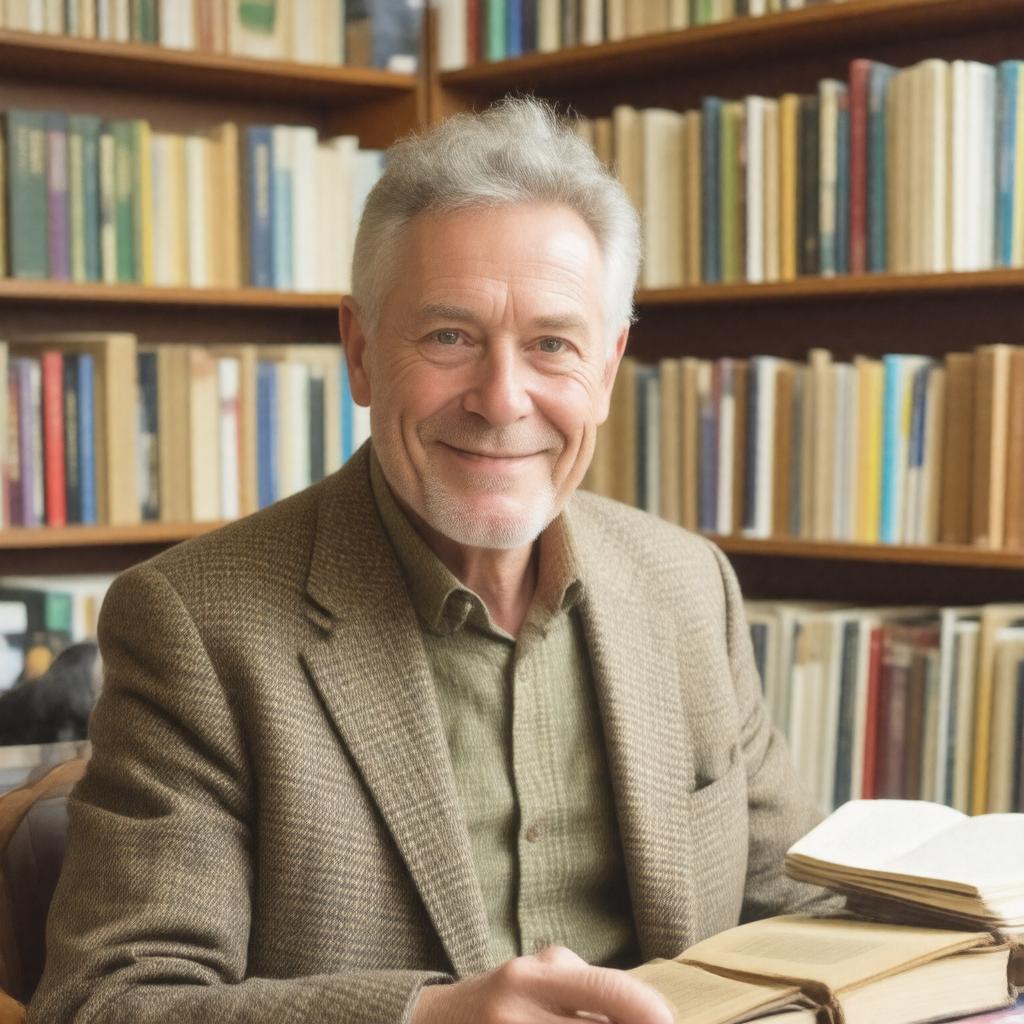 AI-created image of Roger McGough