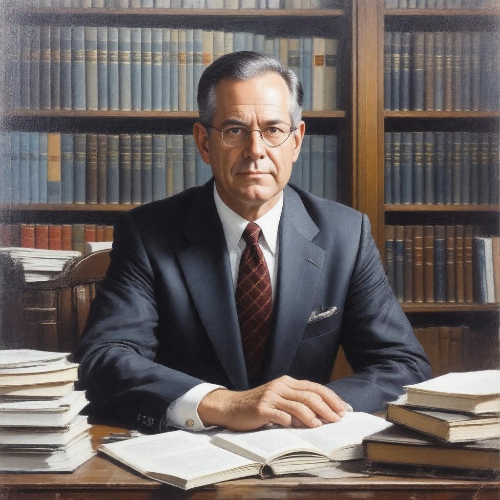 AI-created image of Roger Myerson