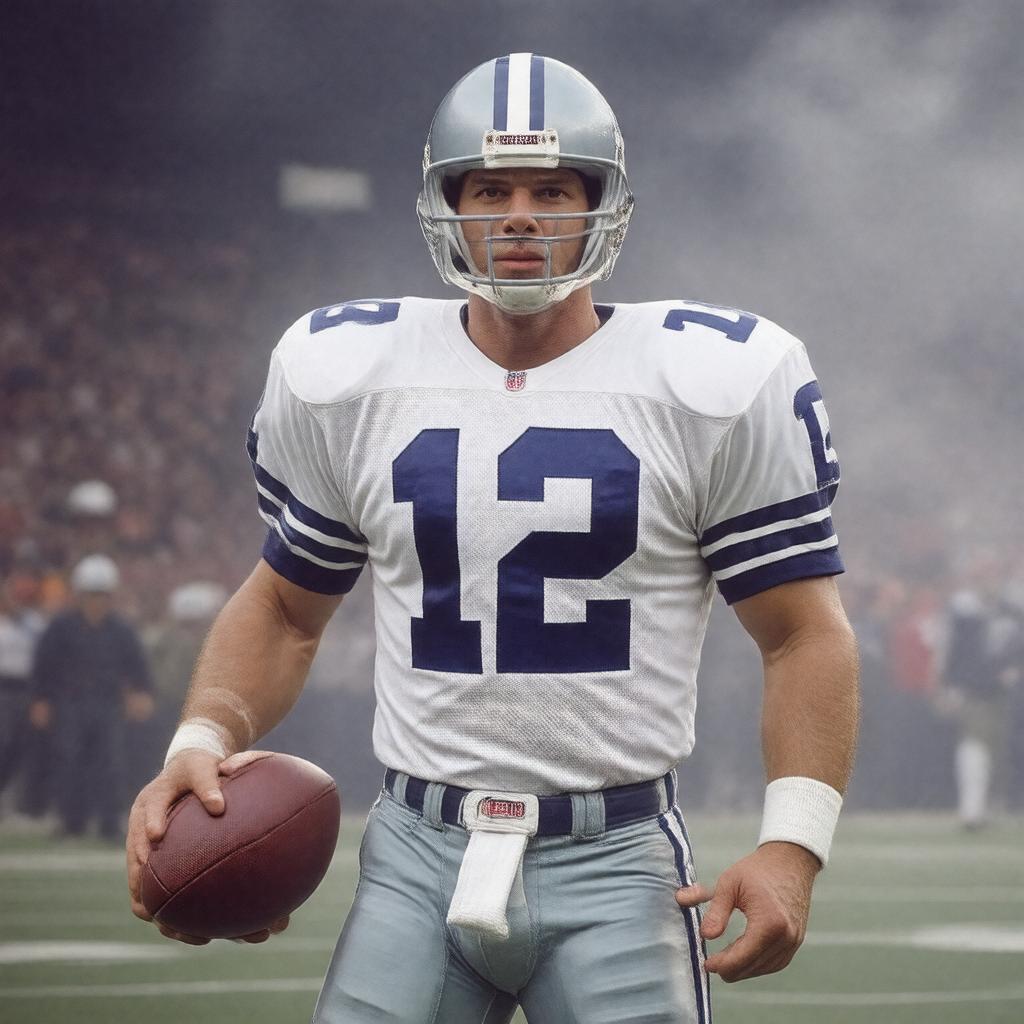 AI-created image of Roger Staubach