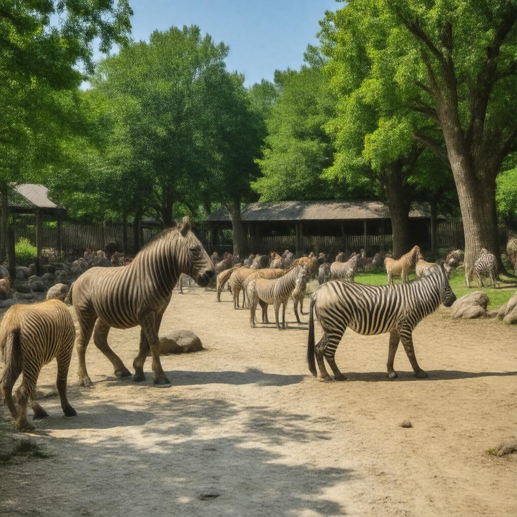 AI-created image of Roger Williams Park Zoo