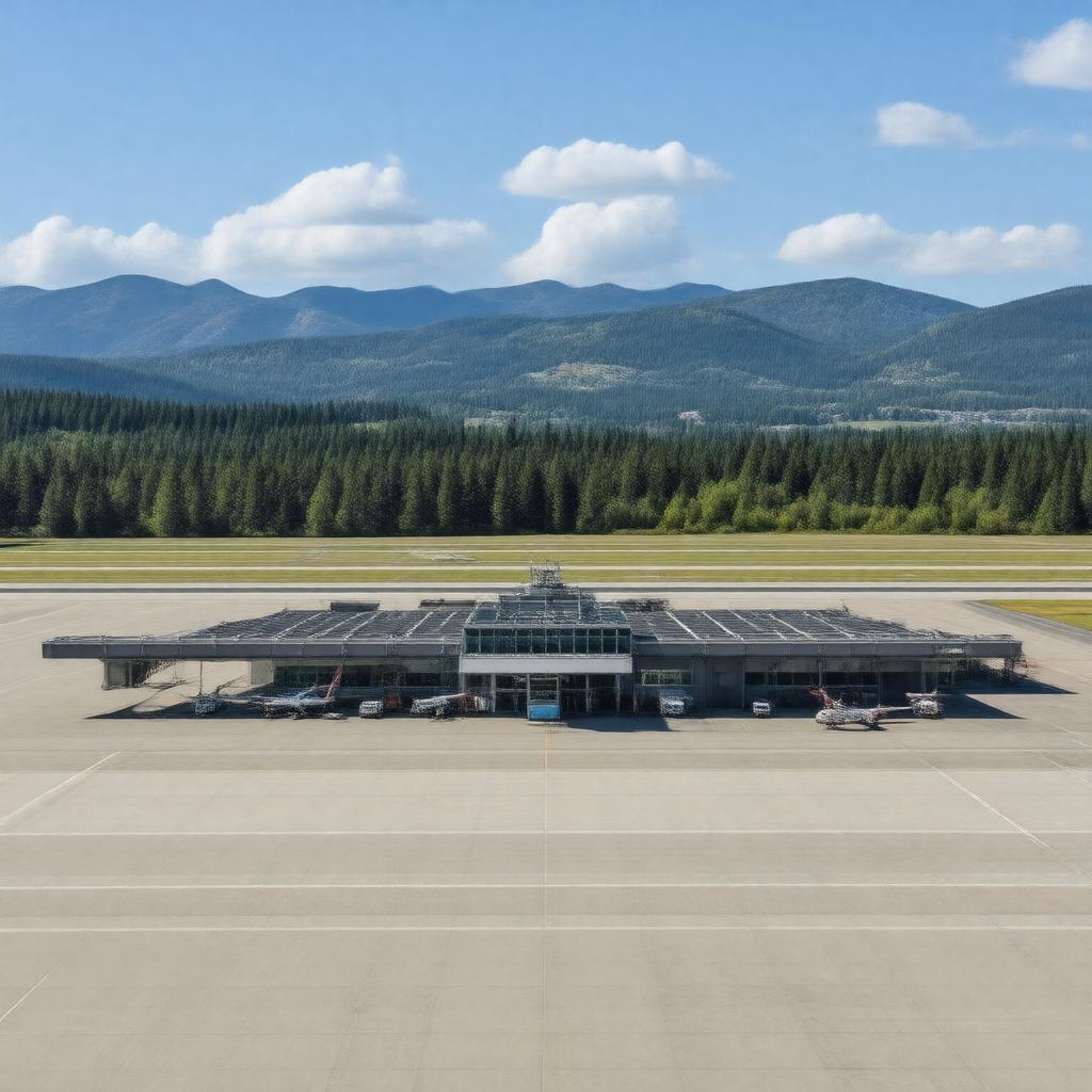 Click to view larger image AI-created image of Rogue Valley International–Medford Airport