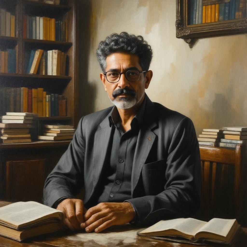 AI-created image of Rohinton Mistry