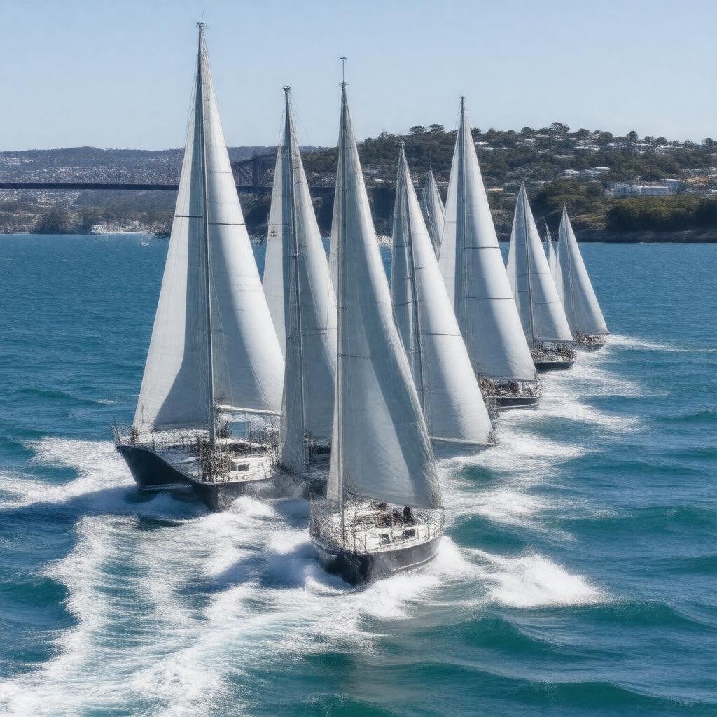 AI-created image of Rolex Sydney Hobart Yacht Race
