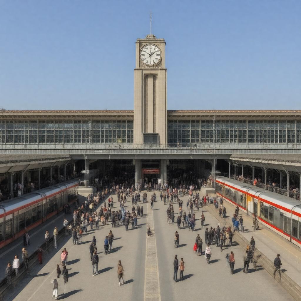 AI-created image of Roma Tiburtina