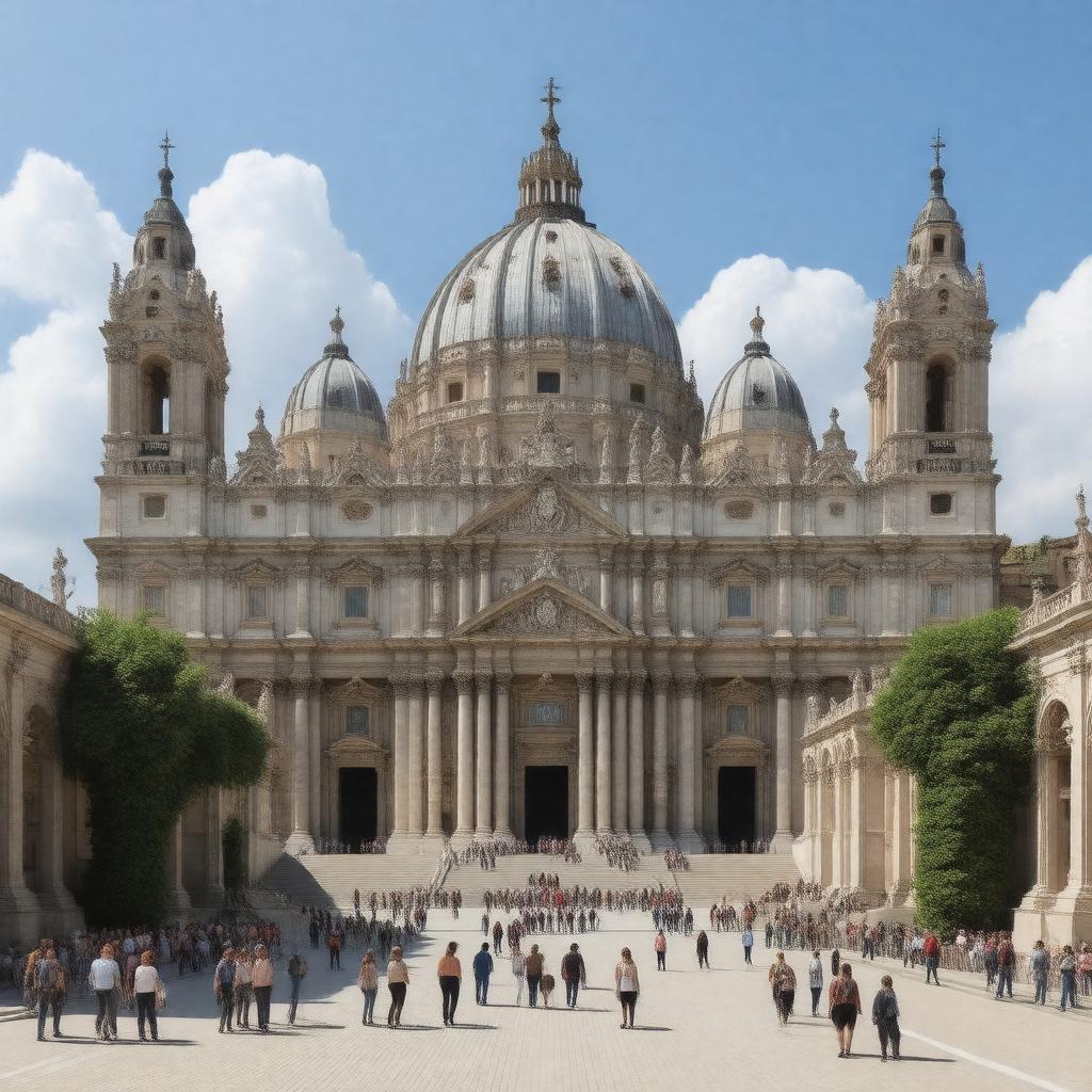 AI-created image of Roman Catholic Church