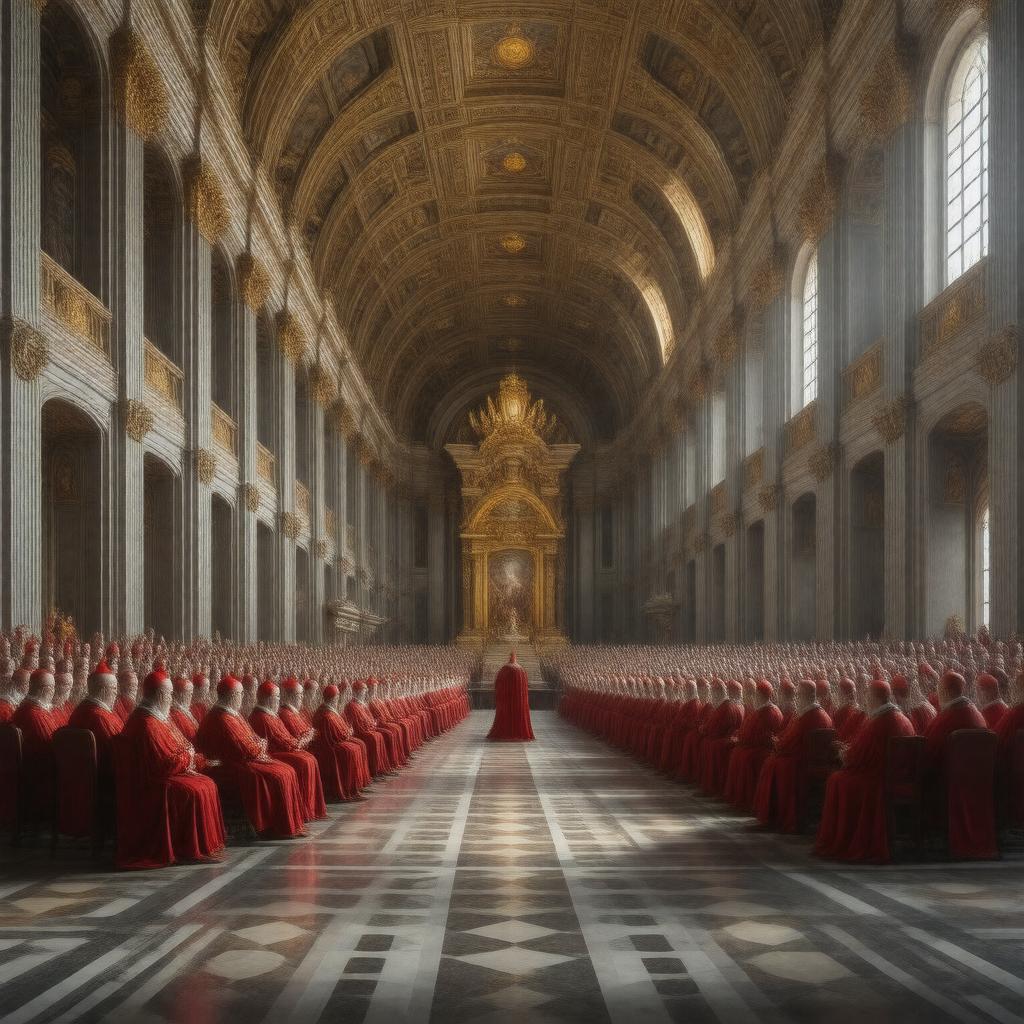 AI-created image of Roman Curia