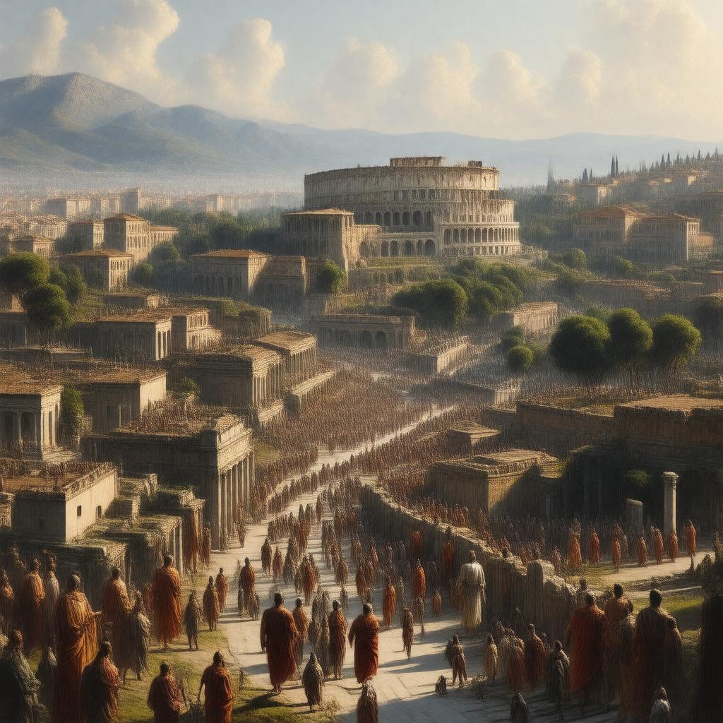 AI-created image of Roman Empire (early history)