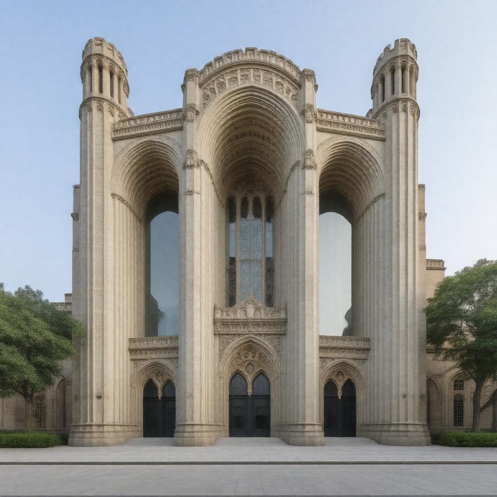 AI-created image of Romanesque Revival