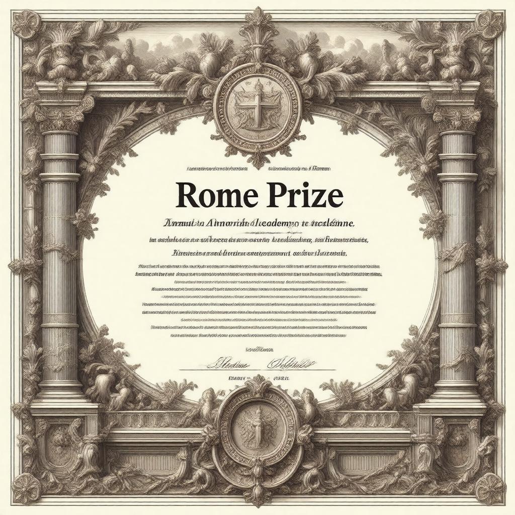 AI-created image of Rome Prize