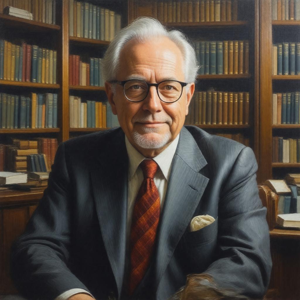 AI-created image of Ron Chernow