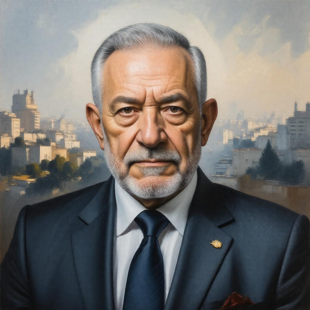 Click to view larger image AI-created image of Ron Huldai