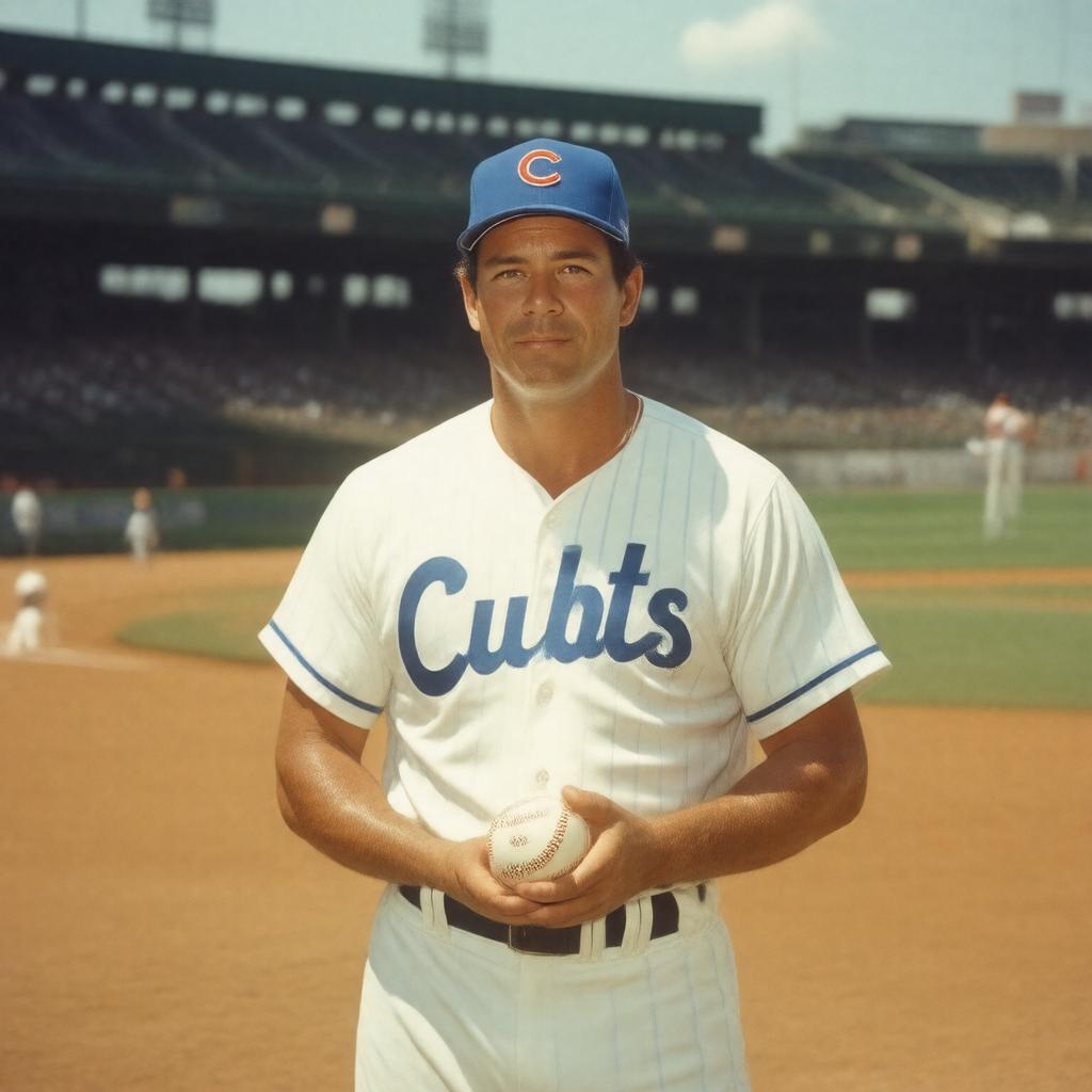 AI-created image of Ron Santo