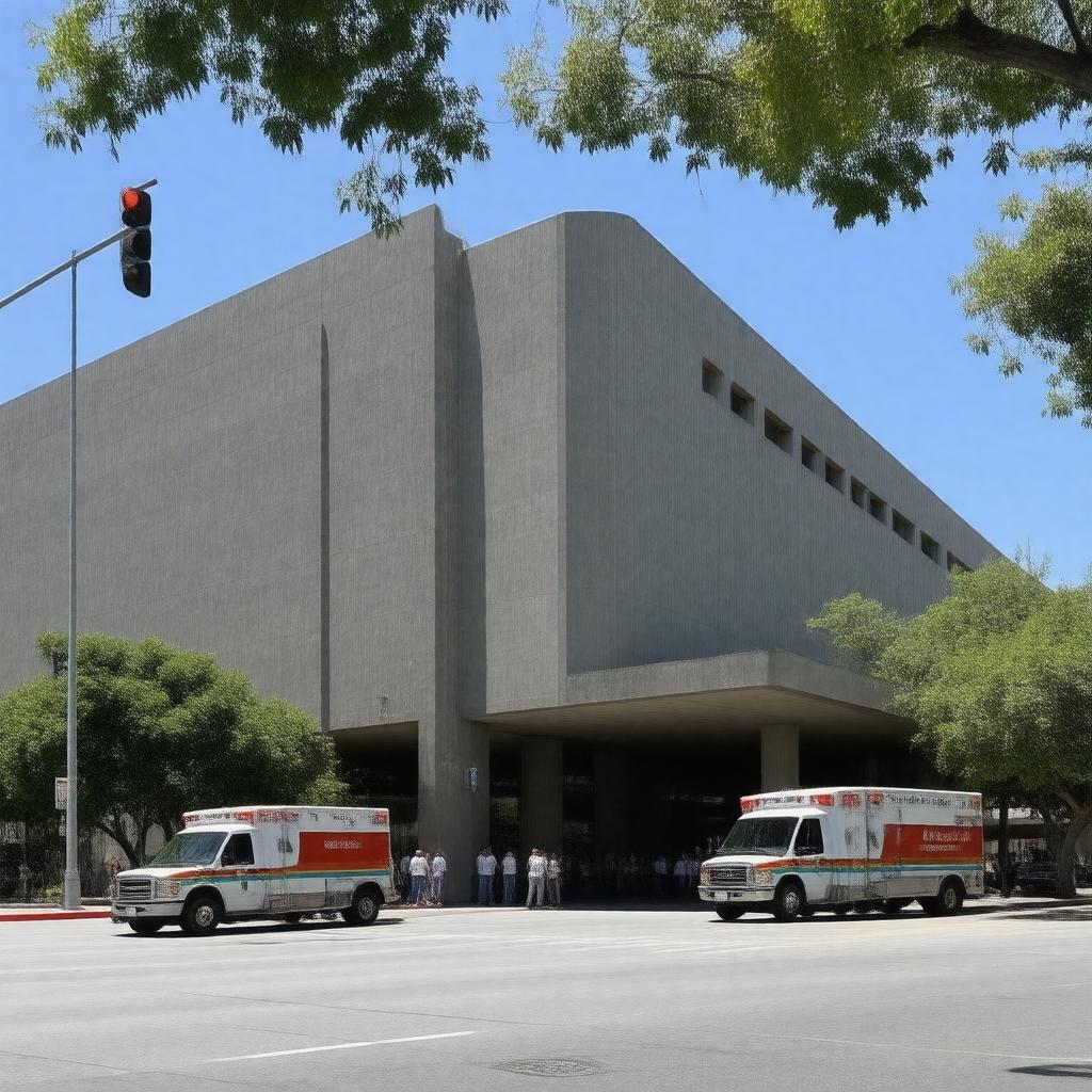 AI-created image of Ronald Reagan UCLA Medical Center