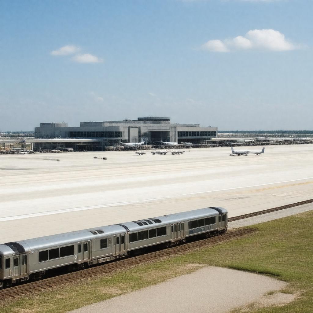 Click to view larger image AI-created image of Ronald Reagan Washington National Airport