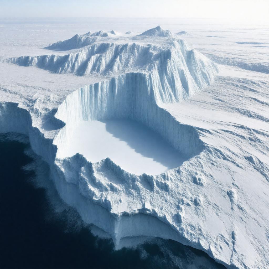 AI-created image of Ronne Ice Shelf