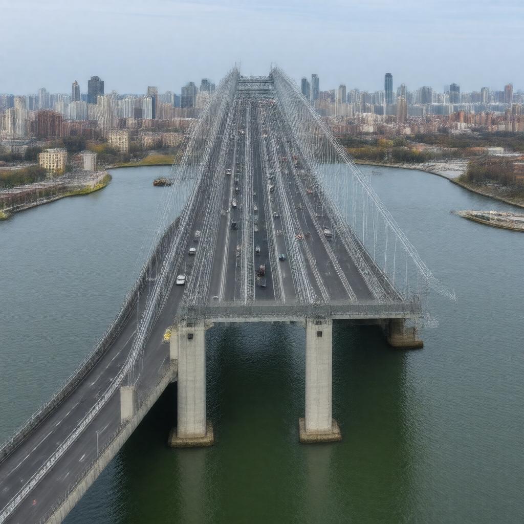 Click to view larger image AI-created image of Roosevelt Island Bridge