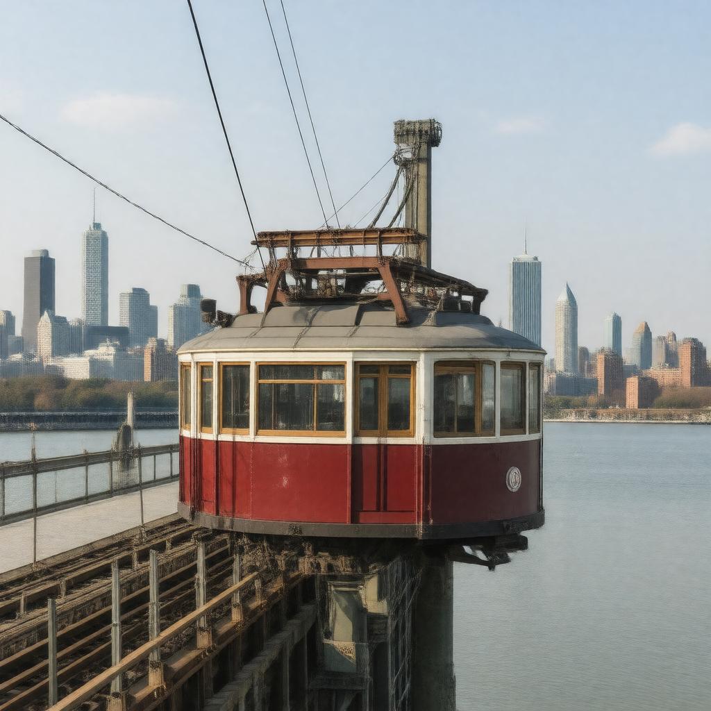 AI-created image of Roosevelt Island Tramway