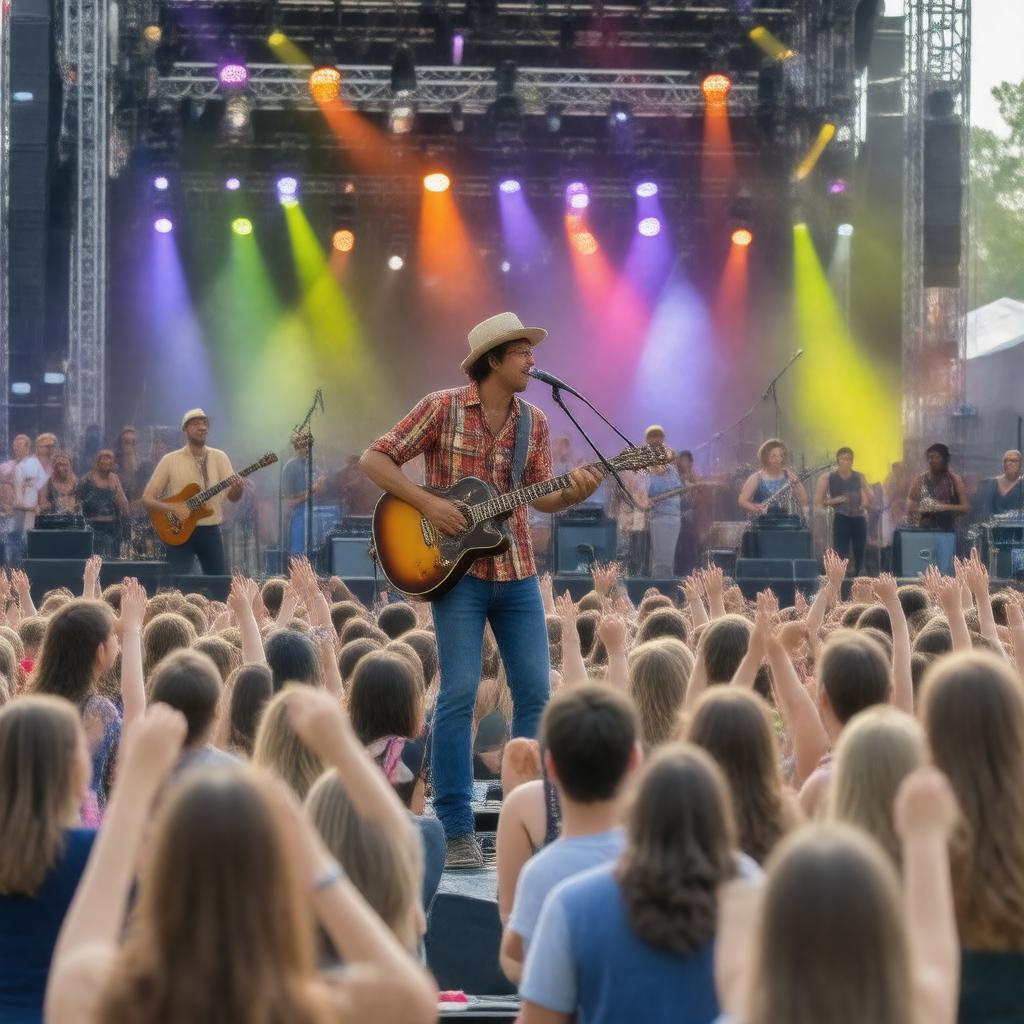 AI-created image of Roots N Blues Festival