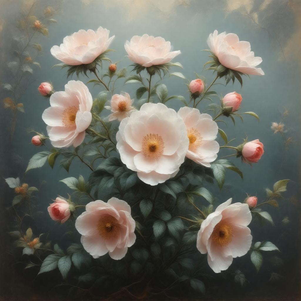 AI-created image of Rosa abyssinica