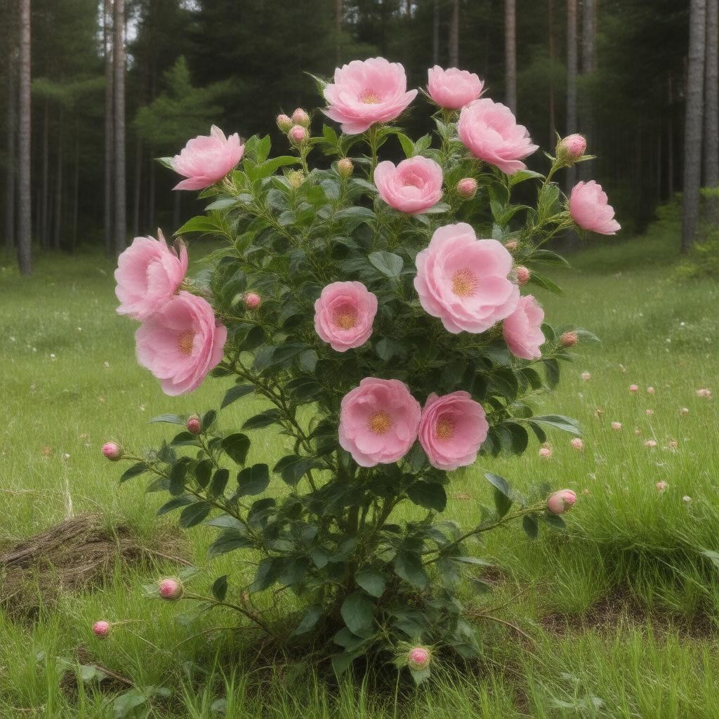 Click to view larger image AI-created image of Rosa acicularis