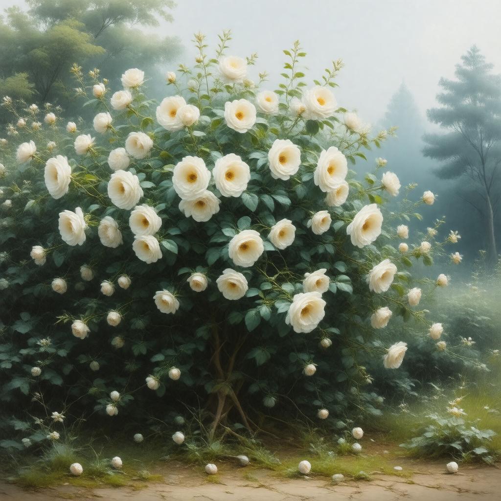 AI-created image of Rosa arvensis