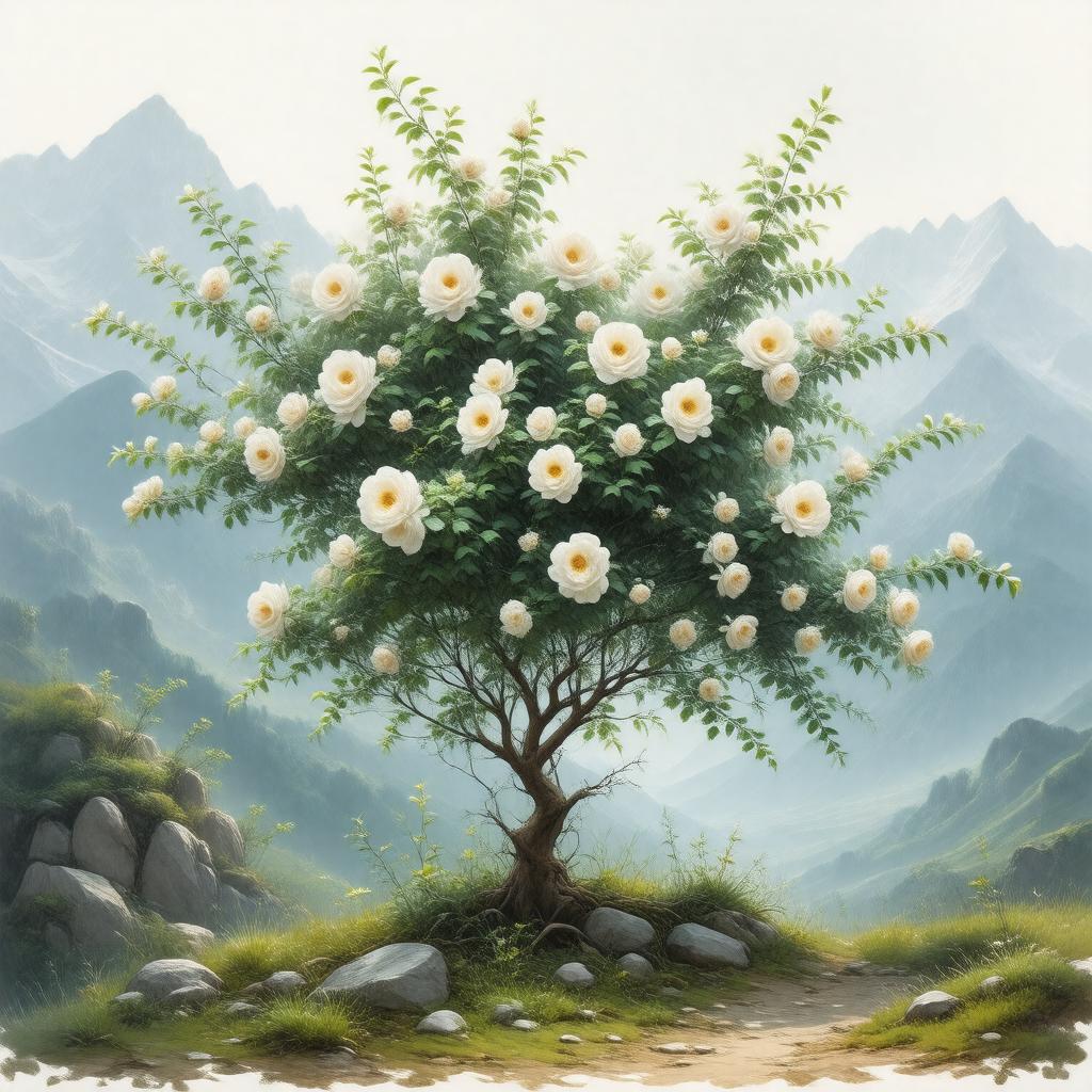 AI-created image of Rosa beggeriana