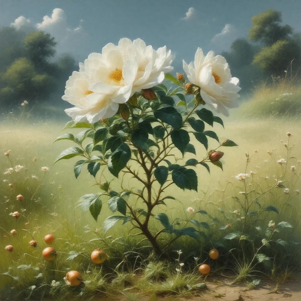 Click to view larger image AI-created image of Rosa bracteata