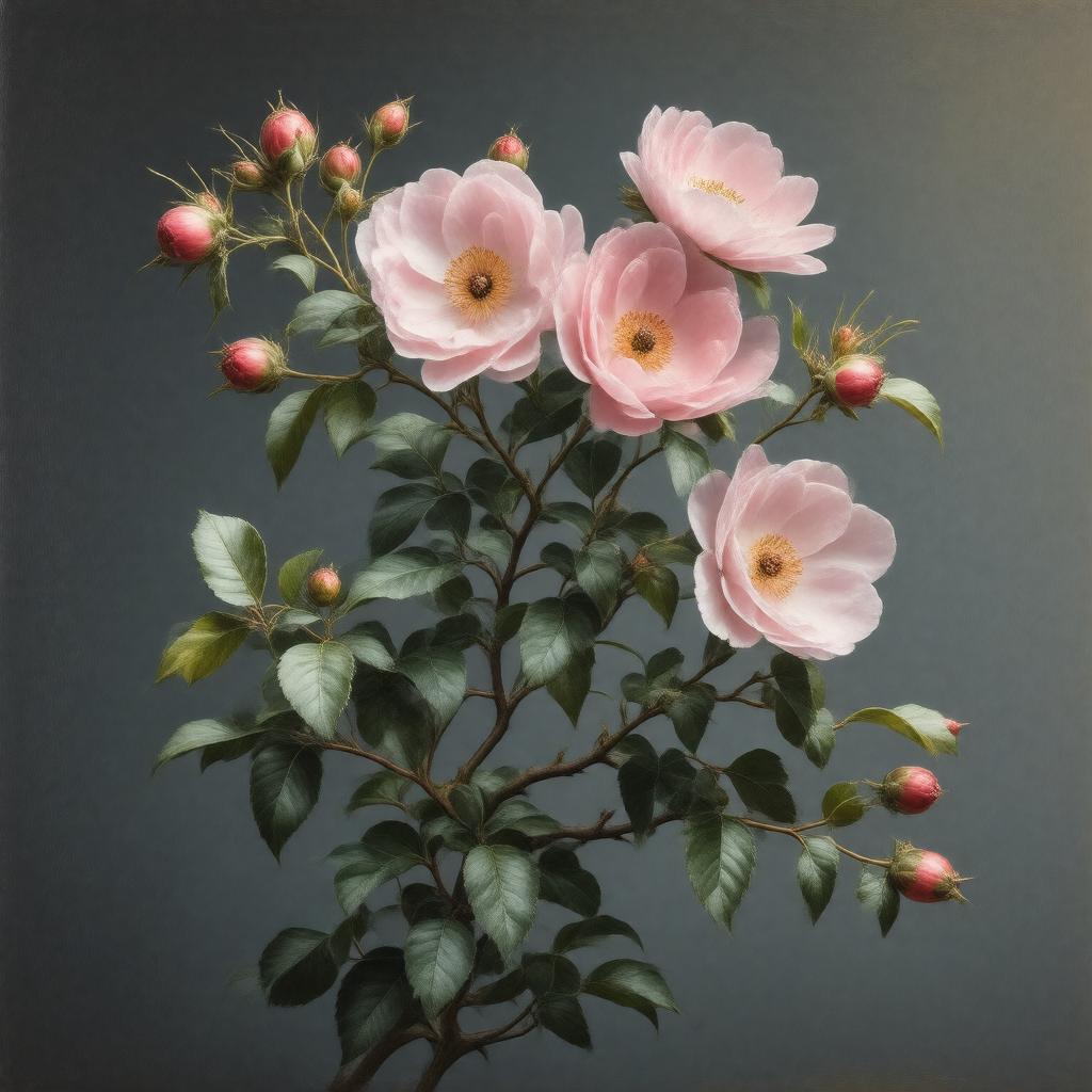 AI-created image of Rosa canina