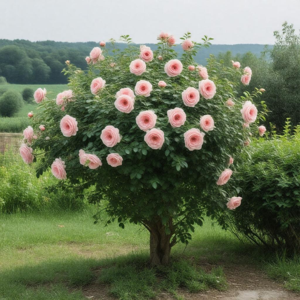AI-created image of Rosa corymbifera