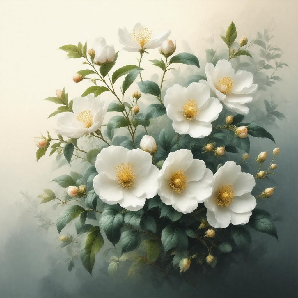 AI-created image of Rosa laevigata